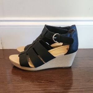 Womens Dr.Scholls Black Wedge